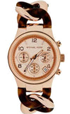 Michael Kors MK4269 Runway Quartz Women's Watch – Rose Gold Dial & Two-Tone Steel Bracelet