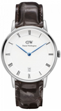 Daniel Wellington DW00100097 Dapper York Women's Quartz Watch – White Dial & Dark Brown Leather Strap