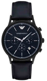 Emporio Armani AR2481 Renato Chronograph Quartz Men's Watch – Blue Dial & Blue Leather Strap