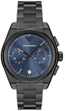 Emporio Armani AR11561 Analog Chronograph Men's Watch – Blue Dial with Silver Steel Strap