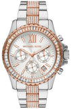 Michael Kors MK6975 Everest Chronograph Quartz Women's Watch – Silver Dial & Two-Tone Steel Strap