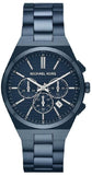 Michael Kors MK9147 Lennox Chronograph Women's Watch – Blue Dial & Blue Steel Bracelet