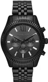 Michael Kors MK8591 Lexington Chronograph Men's Watch – Black Dial & Black Steel Bracelet
