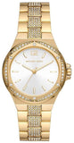 Michael Kors MK7361 Lennox Three-Hand Women's Watch – Silver Dial & Gold Steel Strap