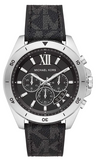 Michael Kors MK8850 Brecken Chronograph Quartz Men's Watch – Black Dial & Black Leather Strap