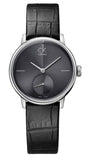Calvin Klein Accent K2Y231C3 Women's Watch with Black Dial & Black Leather Strap