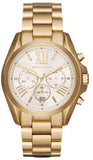 Michael Kors MK6266 Bradshaw Chronograph Women's Watch – White Dial & Gold Steel Bracelet