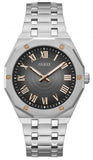 Guess GW0575G1 Asset Men's Watch – Black Dial & Silver Steel Strap with Quartz Movement