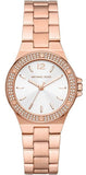Michael Kors MK7279 Lennox Three-Hand Women's Watch – Silver Dial & Rose Gold Steel Strap