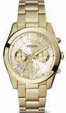 Fossil ES3884 Boyfriend Women's Watch – Gold Dial & Gold Steel Bracelet