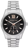 Michael Kors MK8946 Lexington Quartz Women's Watch – Black Dial & Silver Steel Strap