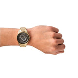 Armani Exchange Banks AX1721 Men's Chronograph Watch – Black Dial with Gold Stainless Steel Strap