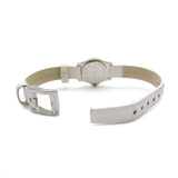 Marc Jacobs Henry Dinky White Dial White Leather Strap Watch for Women - MBM1234