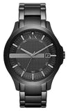 Armani Exchange Hampton AX7101 Men's Watch – Black Dial with Black Stainless Steel Bracelet