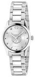 Gucci YA126595 G-Timeless Quartz Women's Watch – Silver Dial & Silver Steel Bracelet
