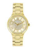 Guess Madison Diamonds Gold Dial Gold Steel Strap Watch for Women - W0637L2