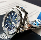 Tag Heuer Aquaracer Automatic Men's Watch WBD2112.BA0928 – Blue Dial with Silver Steel Strap