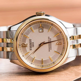 Tissot T108.408.22.037.00 Ballade Powermatic 80 Chronometer Men’s Watch – Silver Dial & Two-Tone Stainless Steel Bracelet