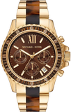 Michael Kors MK6973 Everest Chronograph Quartz Women's Watch – Brown Dial & Two-Tone Steel Bracelet
