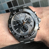 Tag Heuer Formula 1 Anthracite Dial Silver Steel Strap Watch for Men - CAZ1011.BA0842
