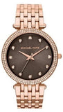 Michael Kors MK3217 Darci Women's Watch – Brown Dial & Rose Gold Stainless Steel Bracelet