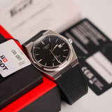 Tissot T137.407.17.051.00 PRX Powermatic 80 Men's Watch – Black Dial & Black Rubber Strap