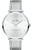 Coach Slim Easton 14502685 Women's Watch – Silver Dial with Silver Leather Strap