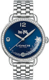 Coach Glitz 14502693 Women's Watch – Blue Dial with Silver Steel Strap