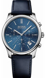 Hugo Boss 1513431 Time One Quartz Men's Watch – Blue Dial & Black Leather Strap