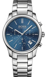 Hugo Boss 1513434 Commander Men's Watch – Blue Dial & Silver Steel Strap