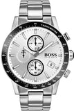 Hugo Boss 1513511 Rafale Competitive Sport Men's Watch – Silver Dial & Silver Steel Bracelet