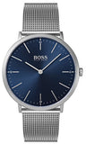 Hugo Boss 1513541 Horizon Quartz Men's Watch – Blue Dial & Silver Mesh Bracelet