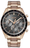 Hugo Boss 1513632 Trophy Men's Watch – Grey Dial & Rose Gold Steel Bracelet