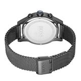 Hugo Boss Jet Blue Dial Gunmetal Mesh Bracelet Watch for Men  - 1513677