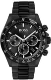 Hugo Boss 1513754 Hero Men's Watch – Black Dial & Black Steel Strap