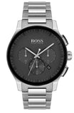 Hugo Boss 1513762 Peak Men's Watch – Black Dial & Silver Steel Bracelet