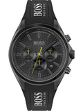 Hugo Boss 1513859 Distinct Men's Watch – Black Dial & Black Silicone Strap