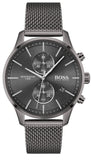 Hugo Boss 1513870 Associate Men's Watch – Grey Dial & Grey Mesh Bracelet