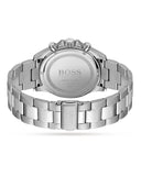 Hugo Boss Hero Chronograph White Dial Silver Steel Strap Watch for Men - 1513875