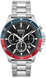 Hugo Boss 1514108 Troper Chronograph Men's Watch – Black Dial & Silver Steel Bracelet