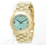 Marc Jacobs Amy Blue Dial Gold Steel Strap Watch for Women - MBM3301