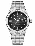 Maurice Lacroix AI1807-SS002-330-1 Aikon Automatic Men's Watch – Black Dial & Silver Stainless Steel Bracelet