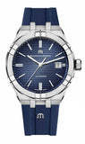 Maurice Lacroix AI11808-SS000B-430-4 Aikon Automatic Men's Watch – Blue Dial & Blue Rubber Strap