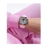 Guess GW0553L2 Fusion Chronograph Women’s Watch – White Dial & White Leather Strap