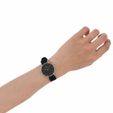 Daniel Wellington DW00100246 Petite Ashfield Women’s Watch – Black Dial with Black Mesh Strap