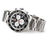 Tag Heuer Formula 1 Chronograph Black Dial Silver Steel Strap Watch for Men - CAZ101E.BA0842
