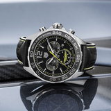 Tag Heuer Formula 1 Aston Martin Black Dial Black Leather Strap Watch for Men - CAZ101P.FC8245