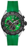 Tag Heuer Formula 1 CAZ101AP.FT8056 Men's Chronograph – Vibrant Green Dial, Green Rubber Strap
