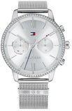 Tommy Hilfiger 1782301 Blake Diamonds Women's Watch – Silver Dial & Silver Mesh Bracelet