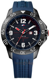 Tommy Hilfiger 1790984 Cole Quartz Men's Watch – Black Dial & Blue Rubber Strap